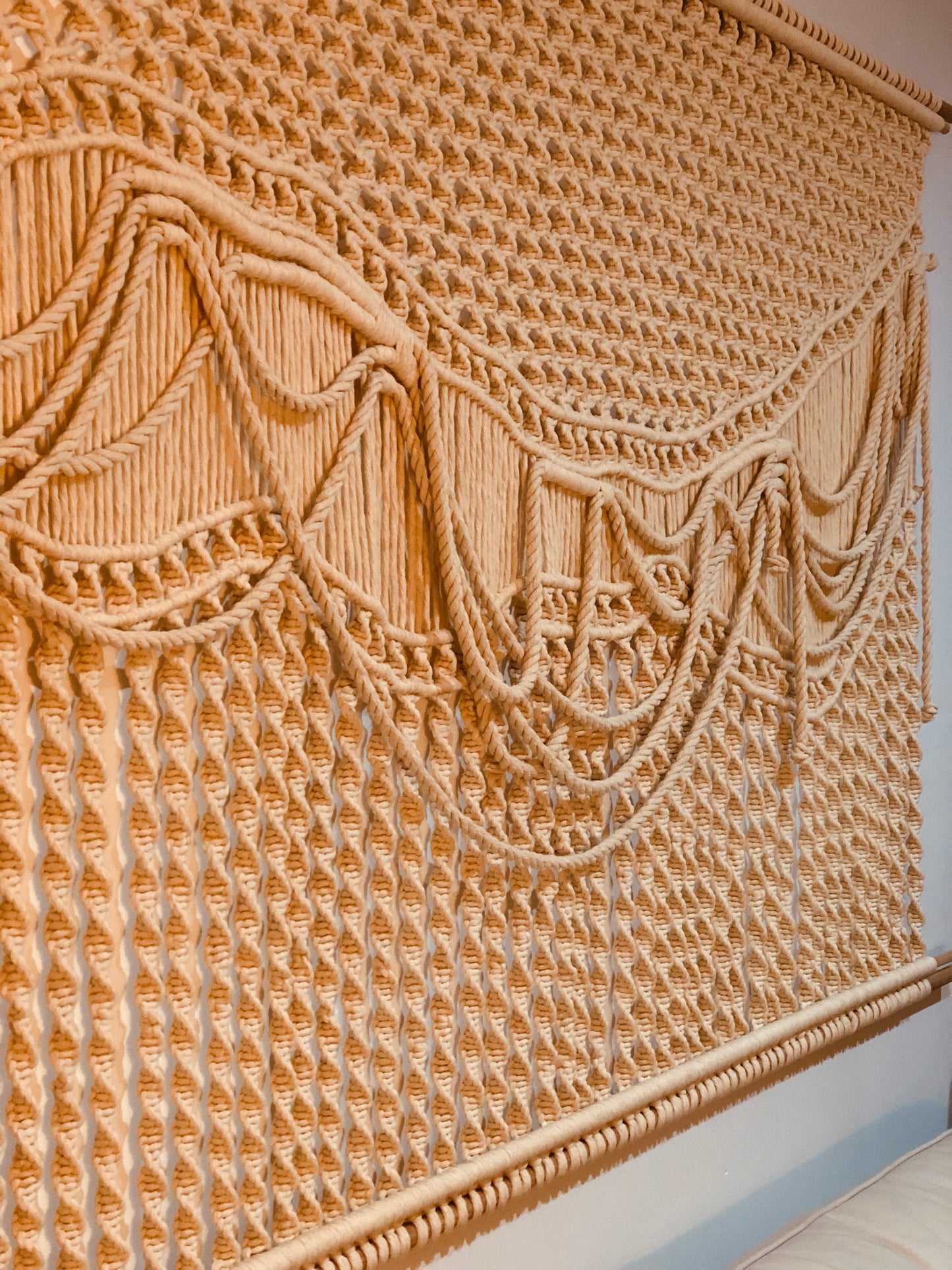 Contemporary Macrame Wall Hanging - Knotted by Hand