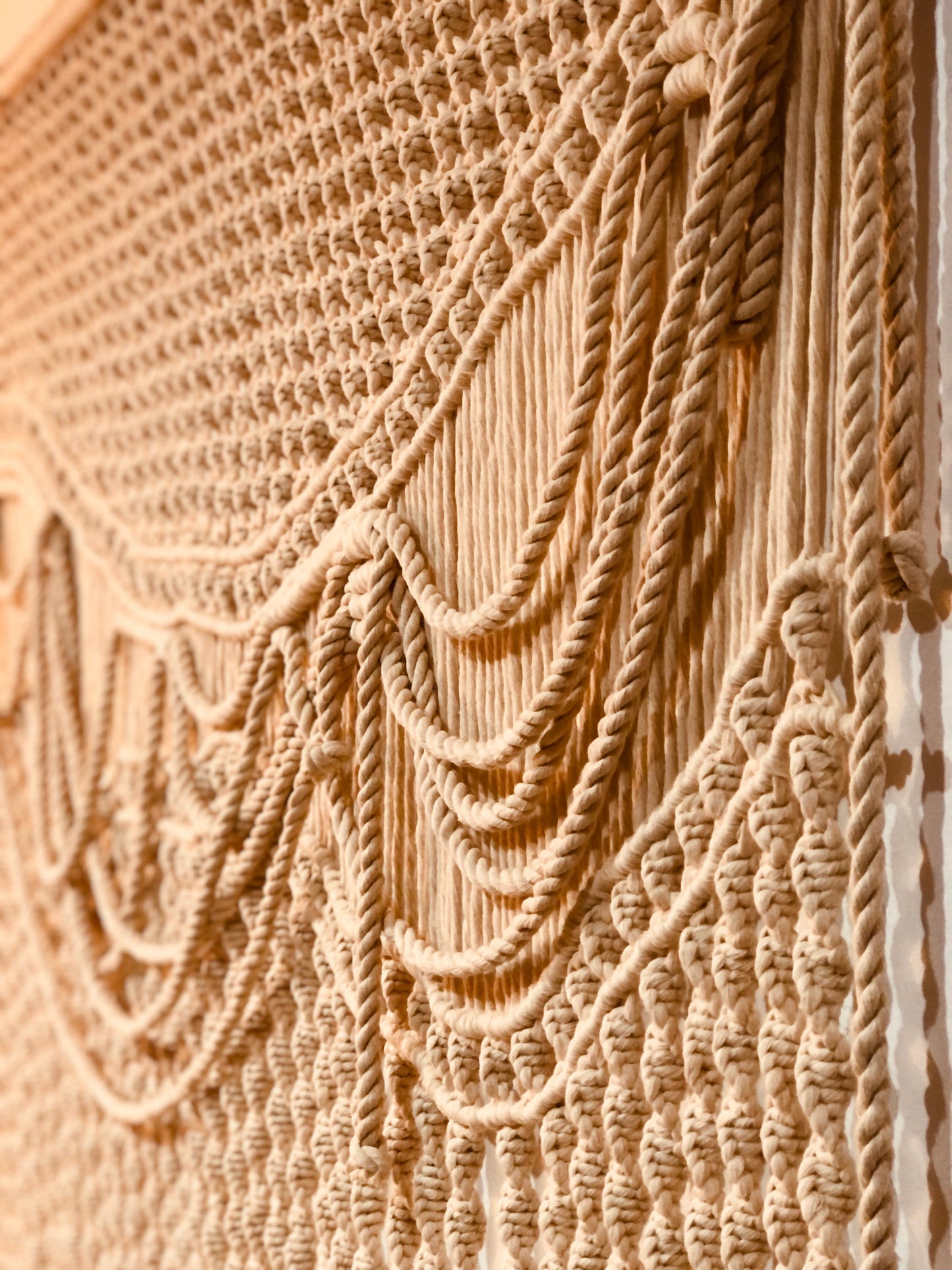 Contemporary Macrame Wall Hanging - Knotted by Hand