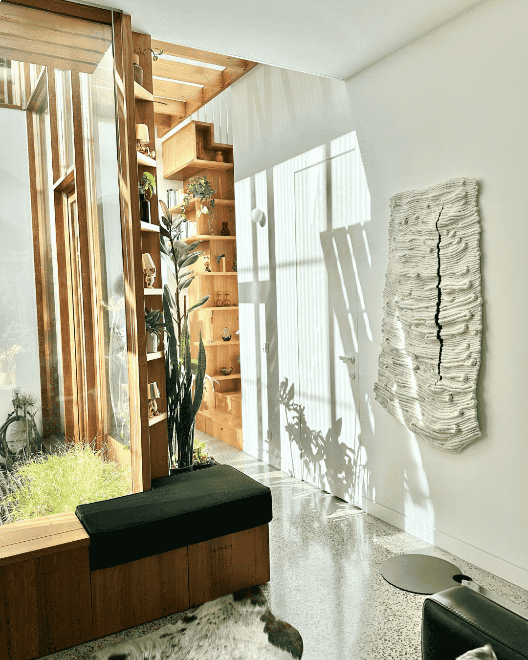 Commission for Helvetia House, a contemporary home designed by Austin Maynard Architects. Sculptural, tactile, and deeply considered.