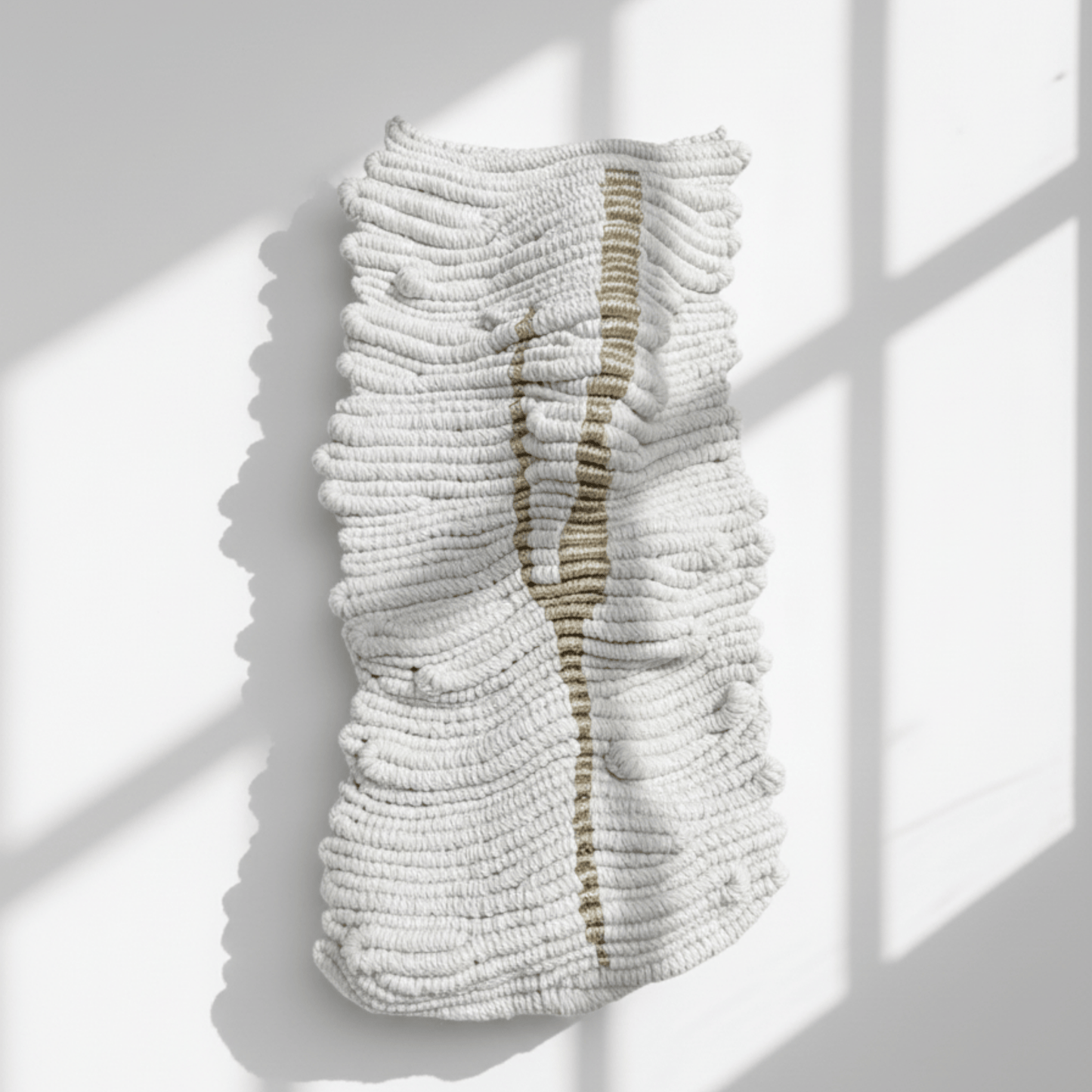 Trace – contemporary neutral fibre wall art