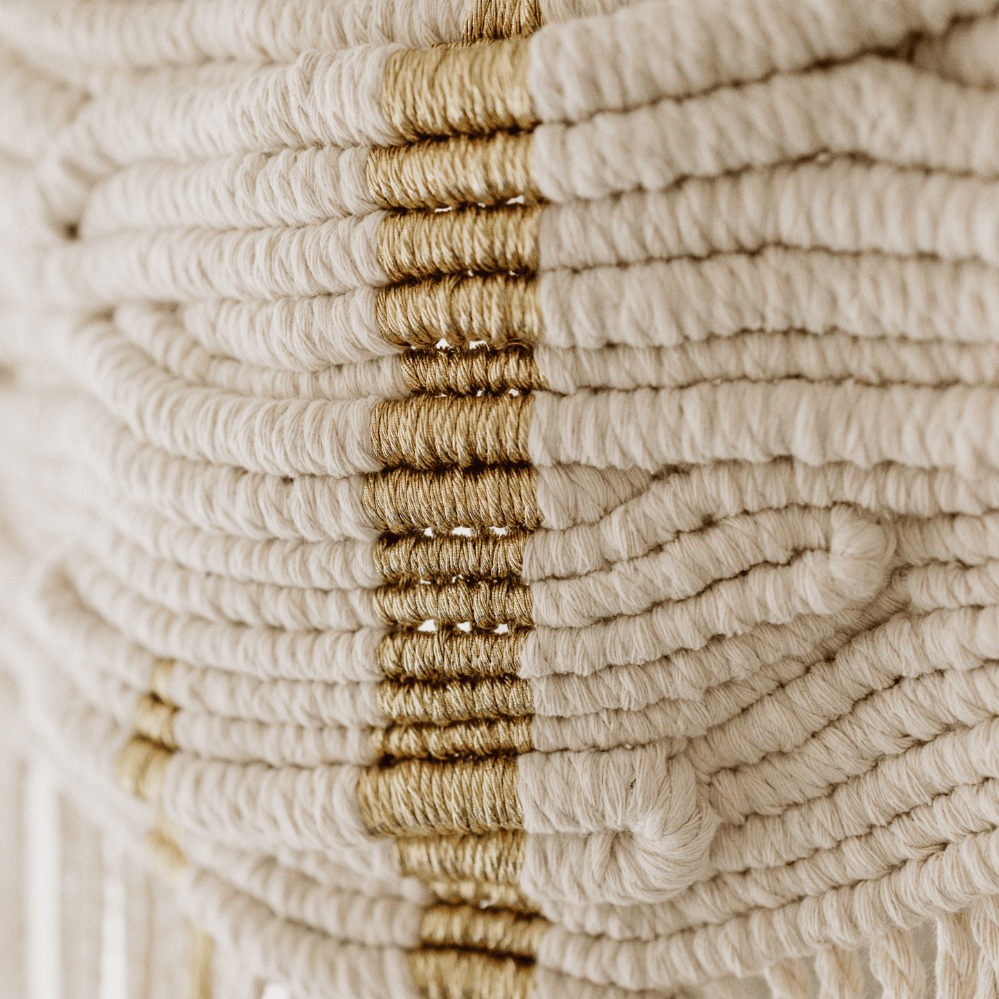 detail – contemporary neutral fibre wall art