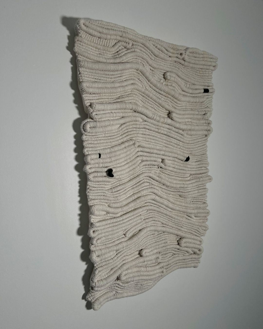 Everything Flows – large neutral fibre wall art